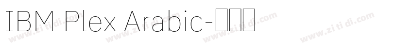 IBM Plex Arabic字体转换